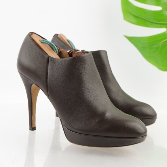Vince Camuto Womens Elvin Boots Size 7 Brown Leather Platform Heel Dressy Bootie - Picture 12 of 13